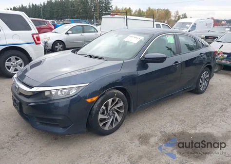 2016 Honda Civic Ex z USA, uszkodzony, nr VIN 19XFC2F74GE245239